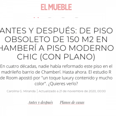 Publicación del proyecto SANTA ENGRACIA en la revista EL MUEBLE.