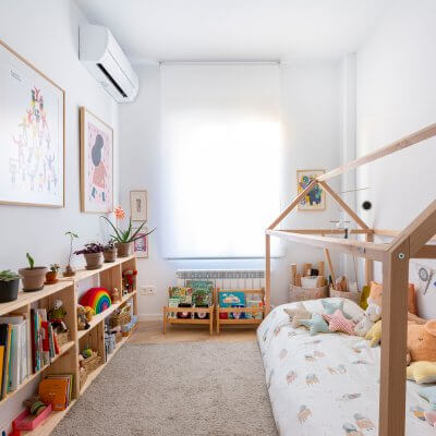Dormitorio infantil Montessori. Proyecto de R de Room.