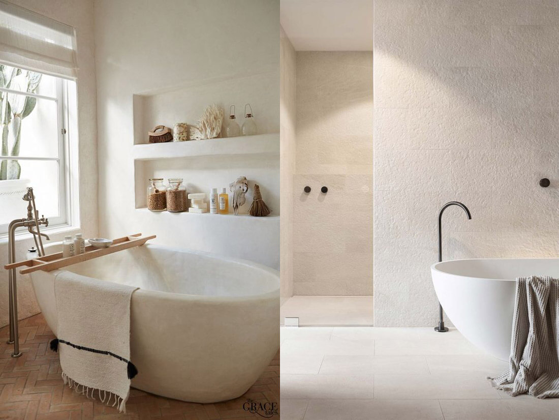 9 tendencias para baños en 2021: colores naturales.